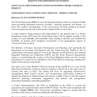 Government of Saint Lucia - Caribbean Digital Transformation Project: Consultancy for the Development of Government ICT Standards and National Digital Policies for the Government of Saint Lucia